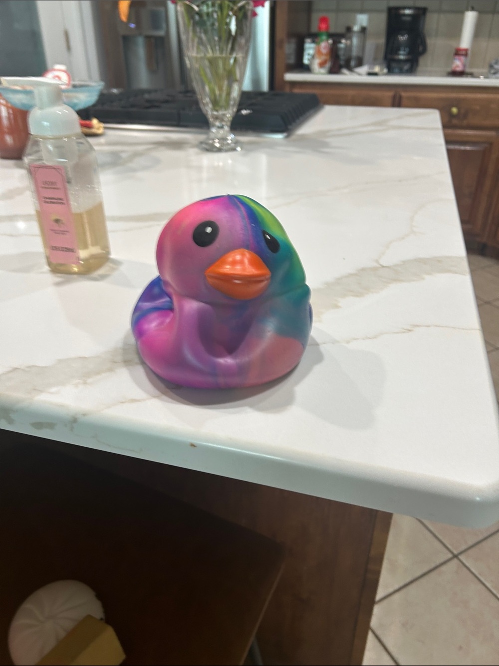 Rainbow Tie-Dye squishie toy - Pink, Purple & Green